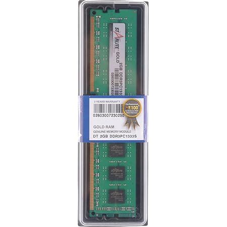 ddr3 4gb ram price for desktop 1333mhz|Amazon.in: Buy STARLITE Gold 2GB DDR3 PC1333 RAM for Desktop (B.